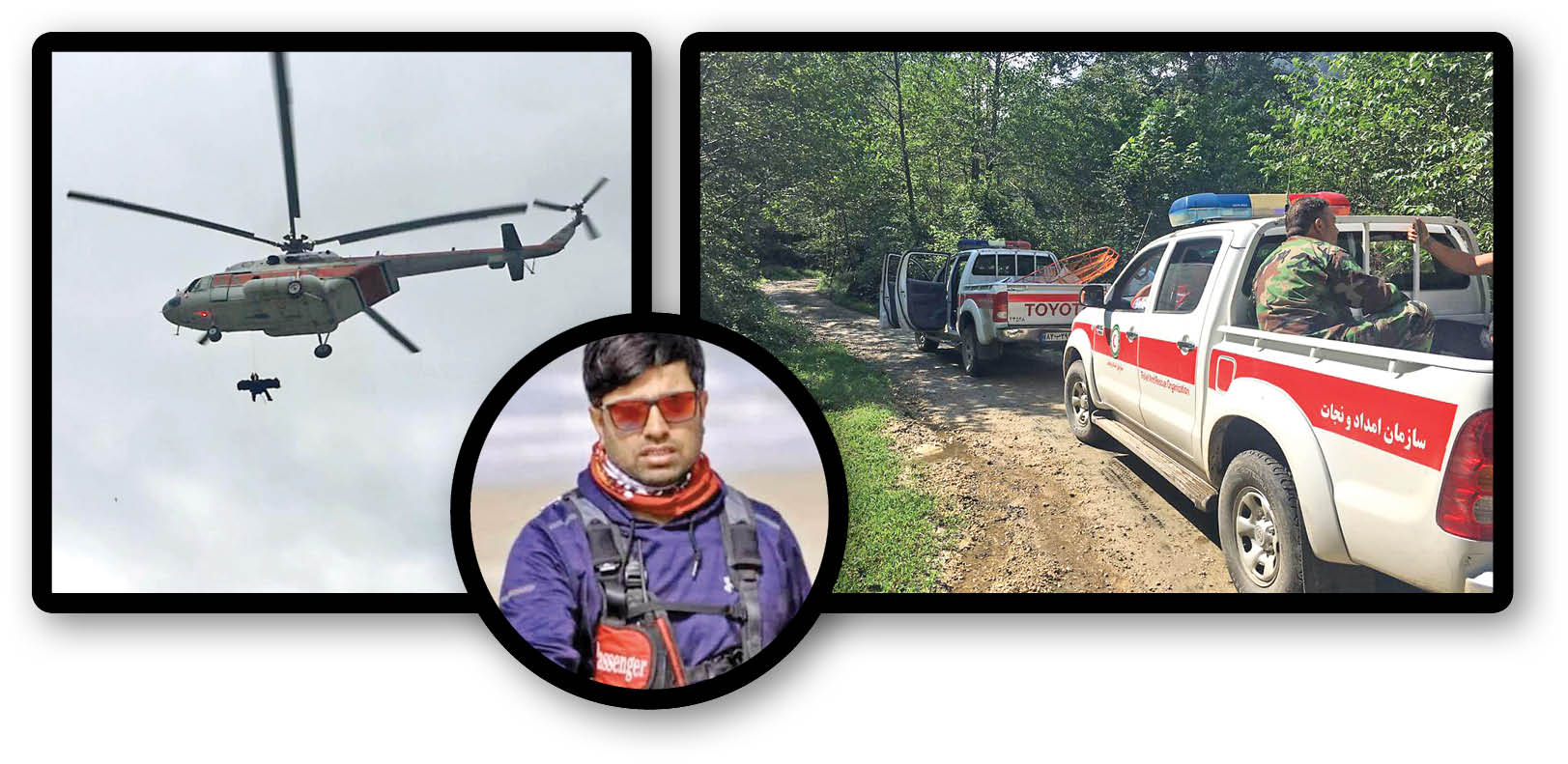 2روز تلاش برای نجات خلبان پاراگلایدر سقوط کرده در جنگل‌های سوادکوه