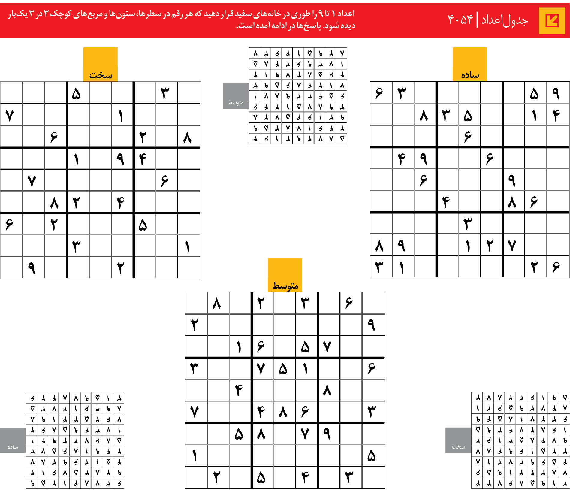 جدول‌اعداد | 4054