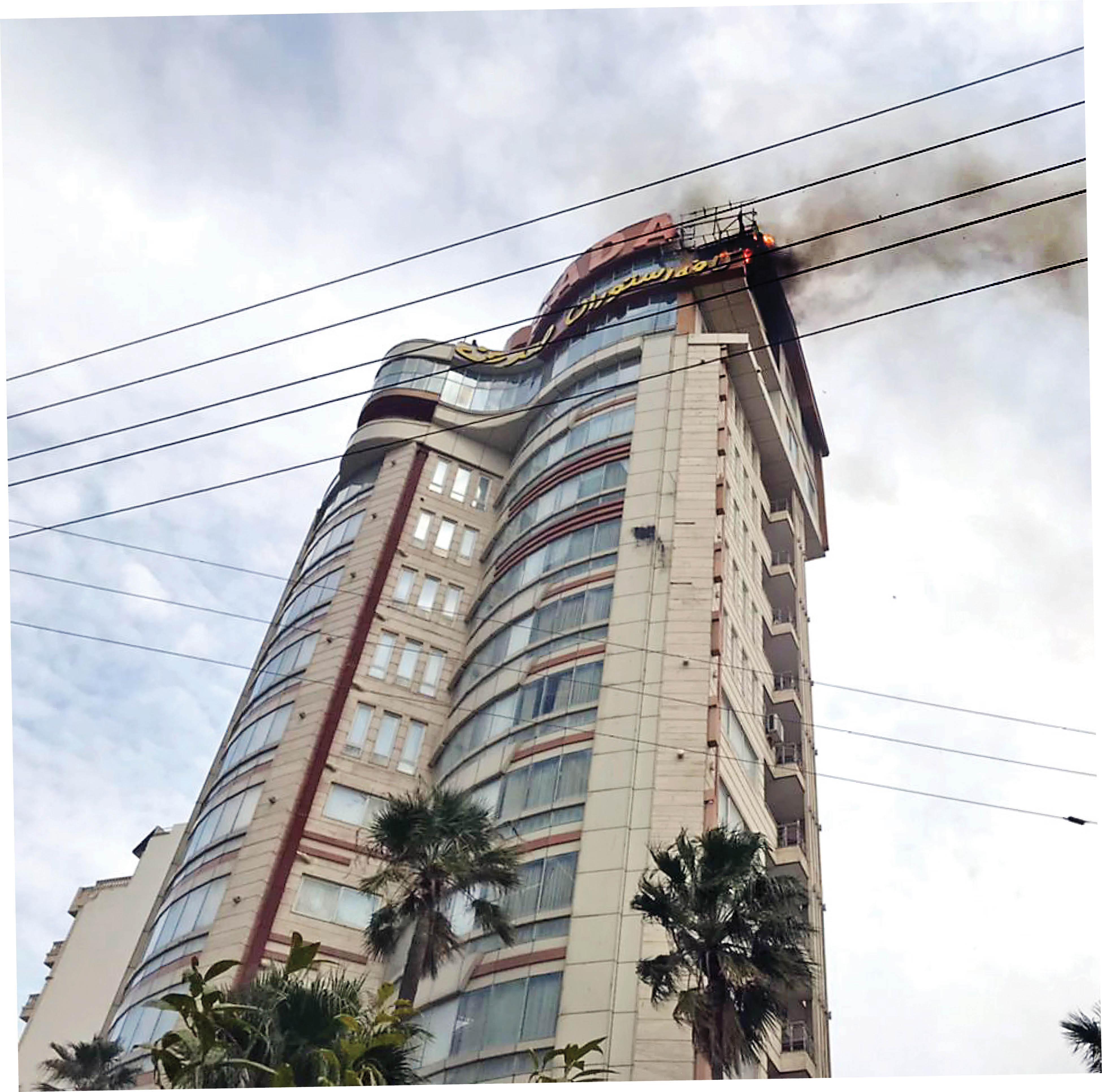 آتش‌سوزی در هتل صدف محمودآباد