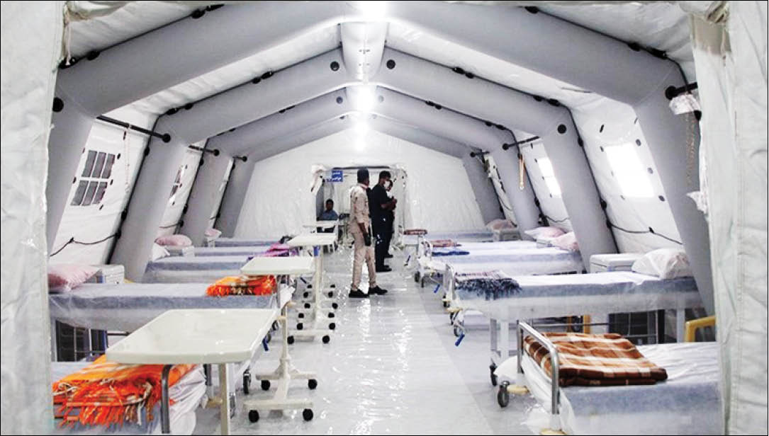 راه‌اندازی بیمارستان صحرایی در بندرعباس