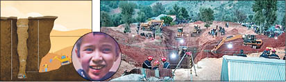 عملیات نجات کودک مراکشی از عمق 32 متری چاه توجه همه رسانه‌های دنیا را جلب کرده است