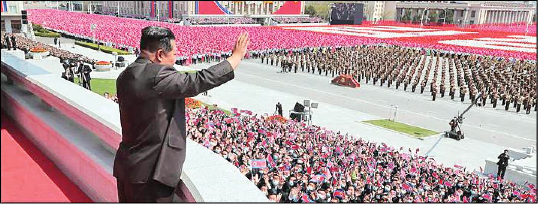 جشن تولد بنیانگذار کره‌شمالی، بدون رژه نظامی