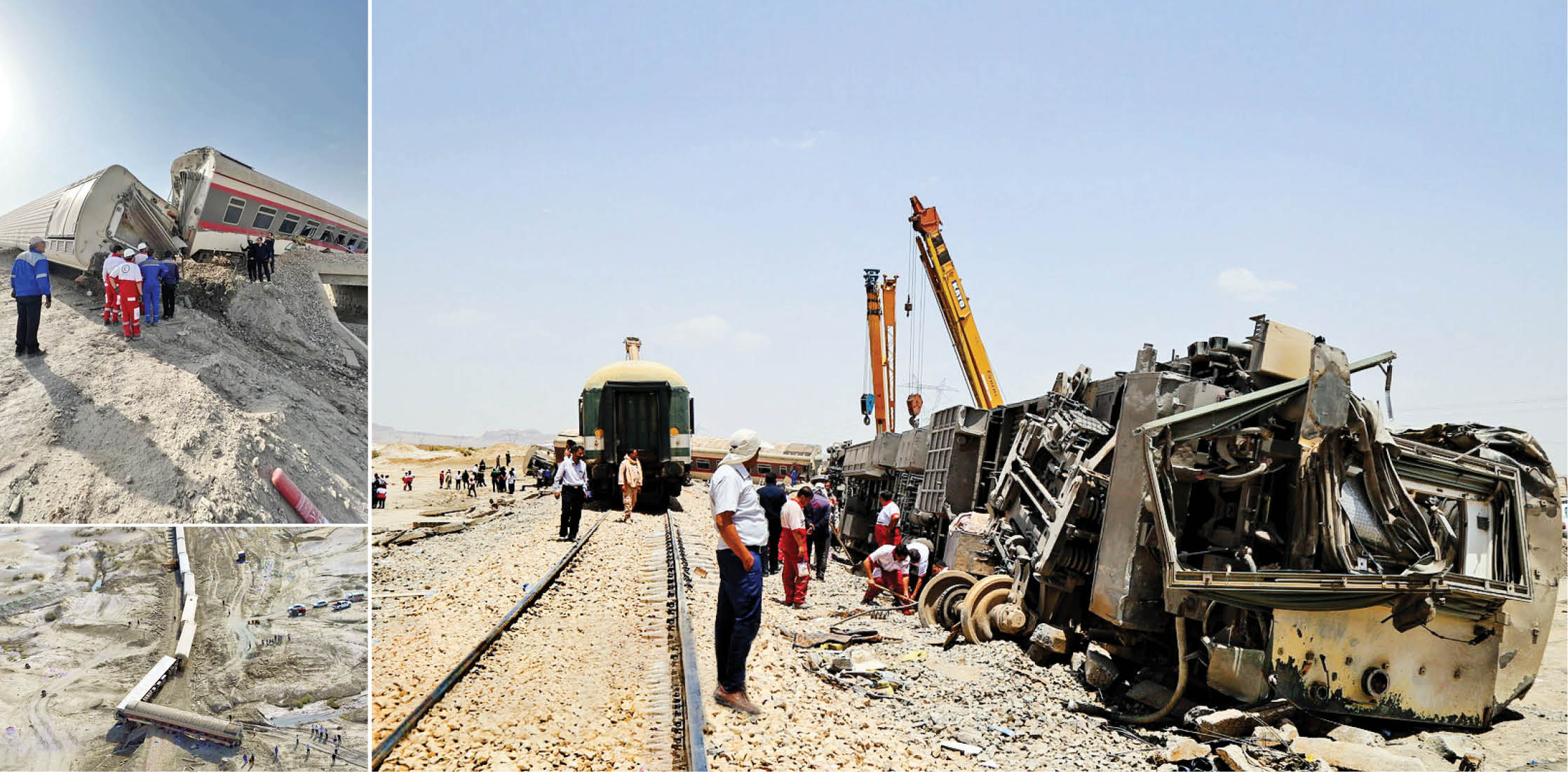 برخورد قطار مسافربری مشهد- یزد با یک بیل مکانیکی‌ 22 کشته و 86مصدوم برجای گذاشت
