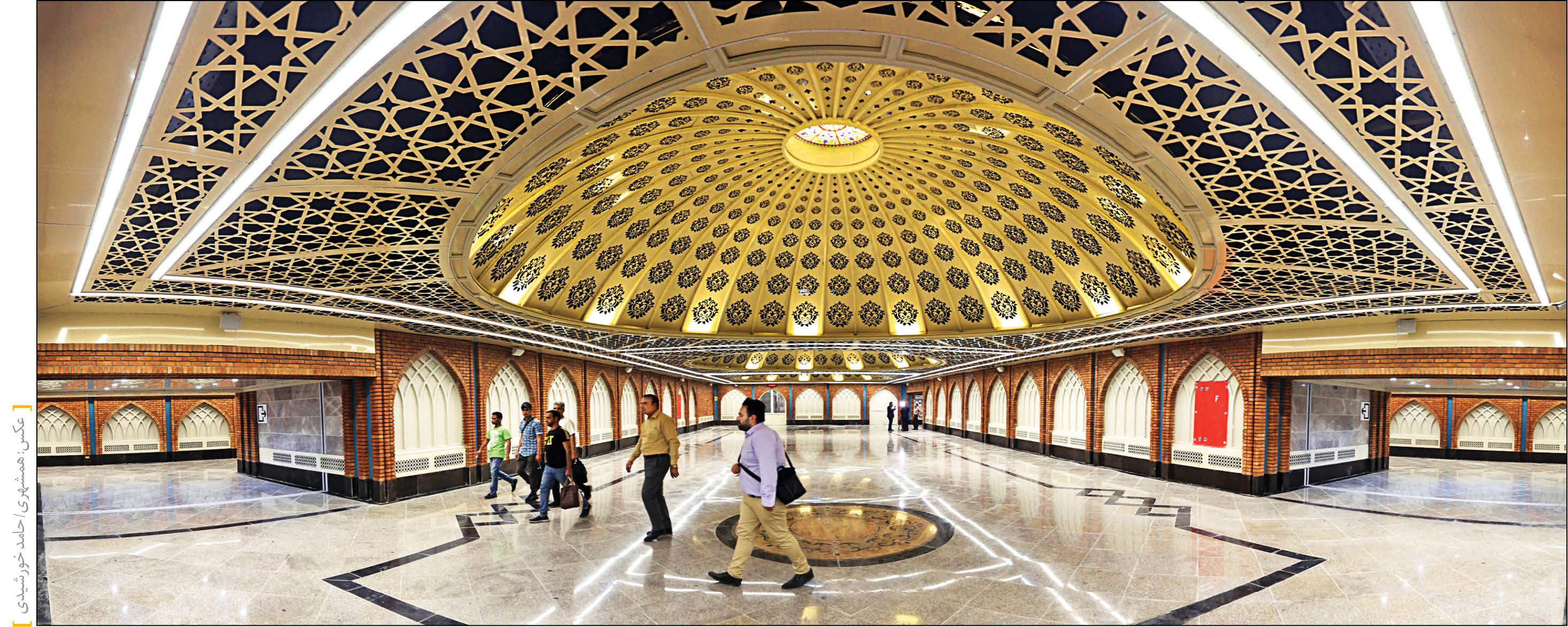 شکوه معماری ایرانی در ایستگاه جدید مترو