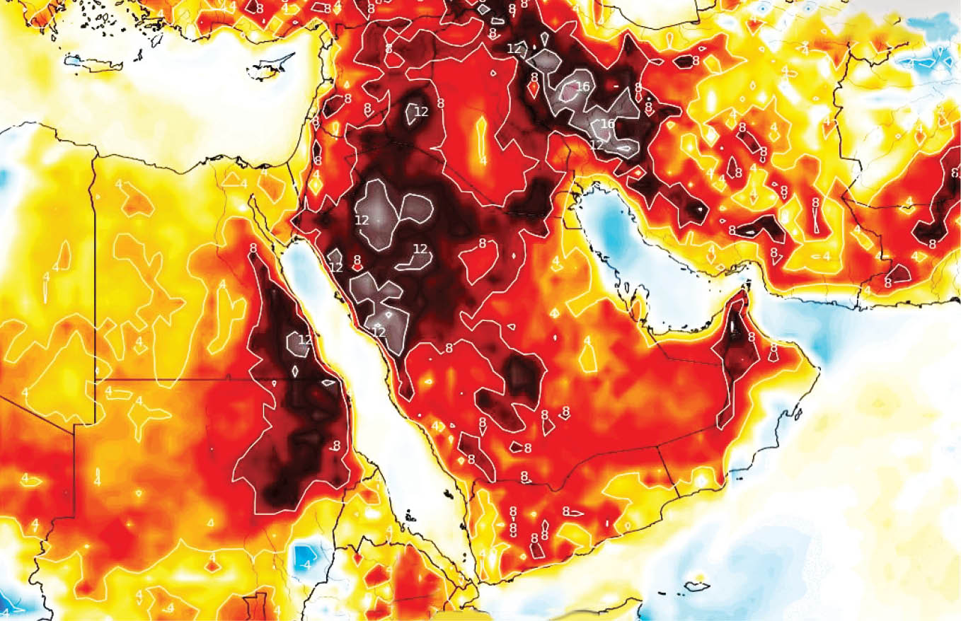 همسایه‌های خلیج‌فارس، رکورددار گرمای هوا در جهان