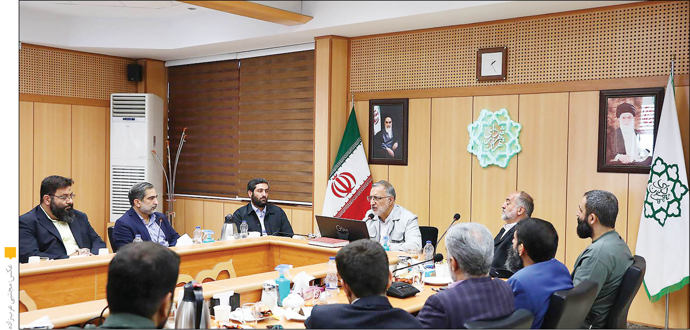 تعدادی از مداحان اهل‌بیتع با‌ شهردار تهران دیدار و گفت‌وگو کردند
