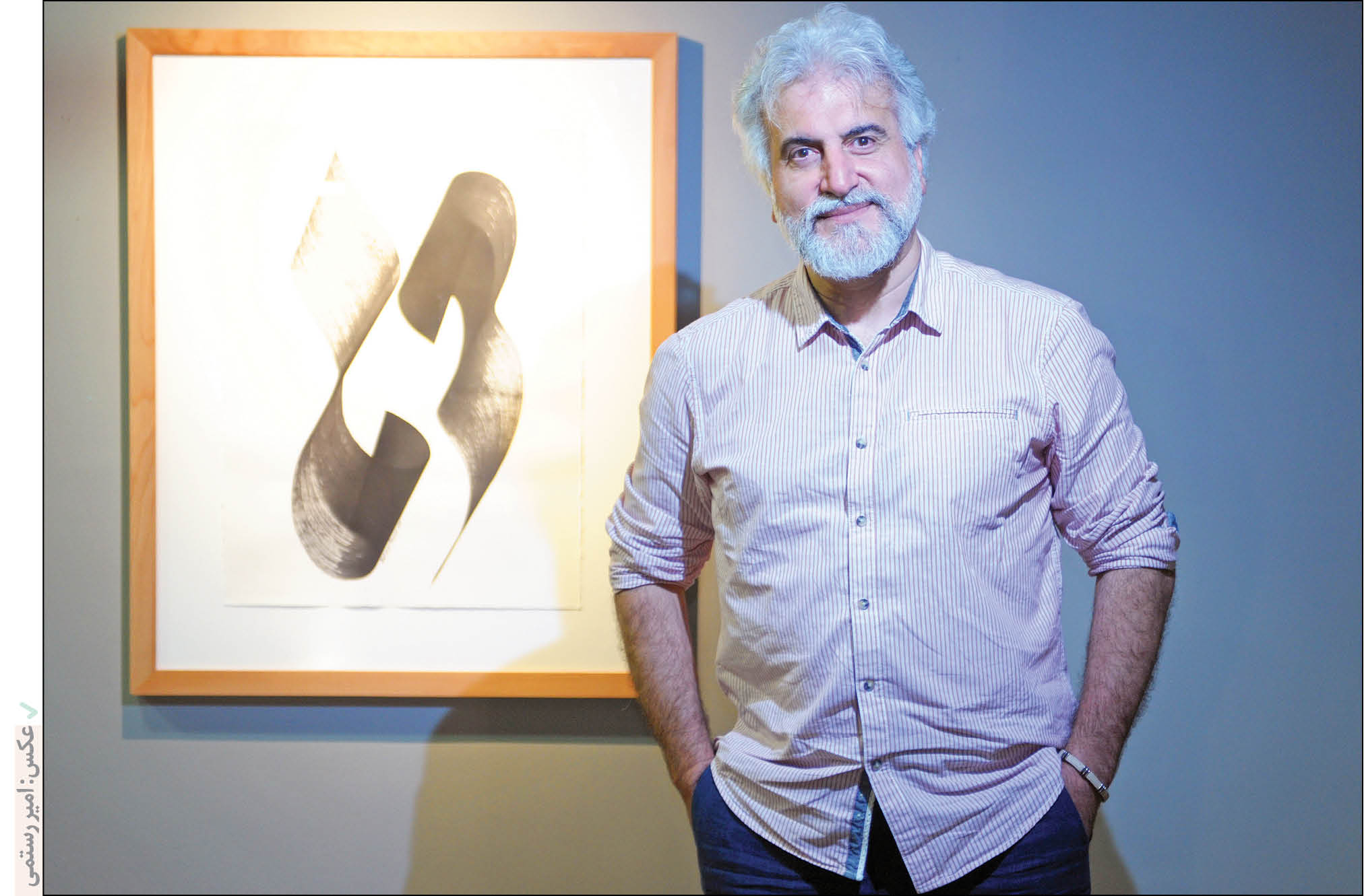 نمایشگاه آثار هنرجویان بهمن پناهی، استاد خوشنویسی و مبدع موزیکالیگرافی در فرهنگستان هنر برپاست