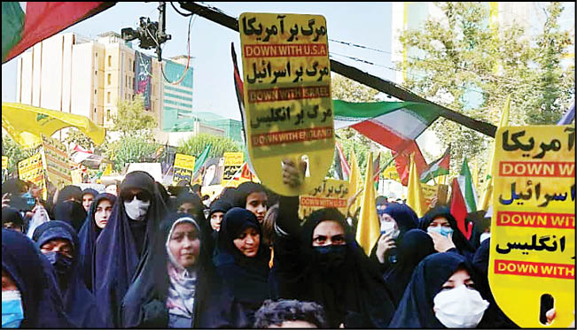 تجمع مردم تهران در اعتراض به جنایات رژیم صهیونیستی