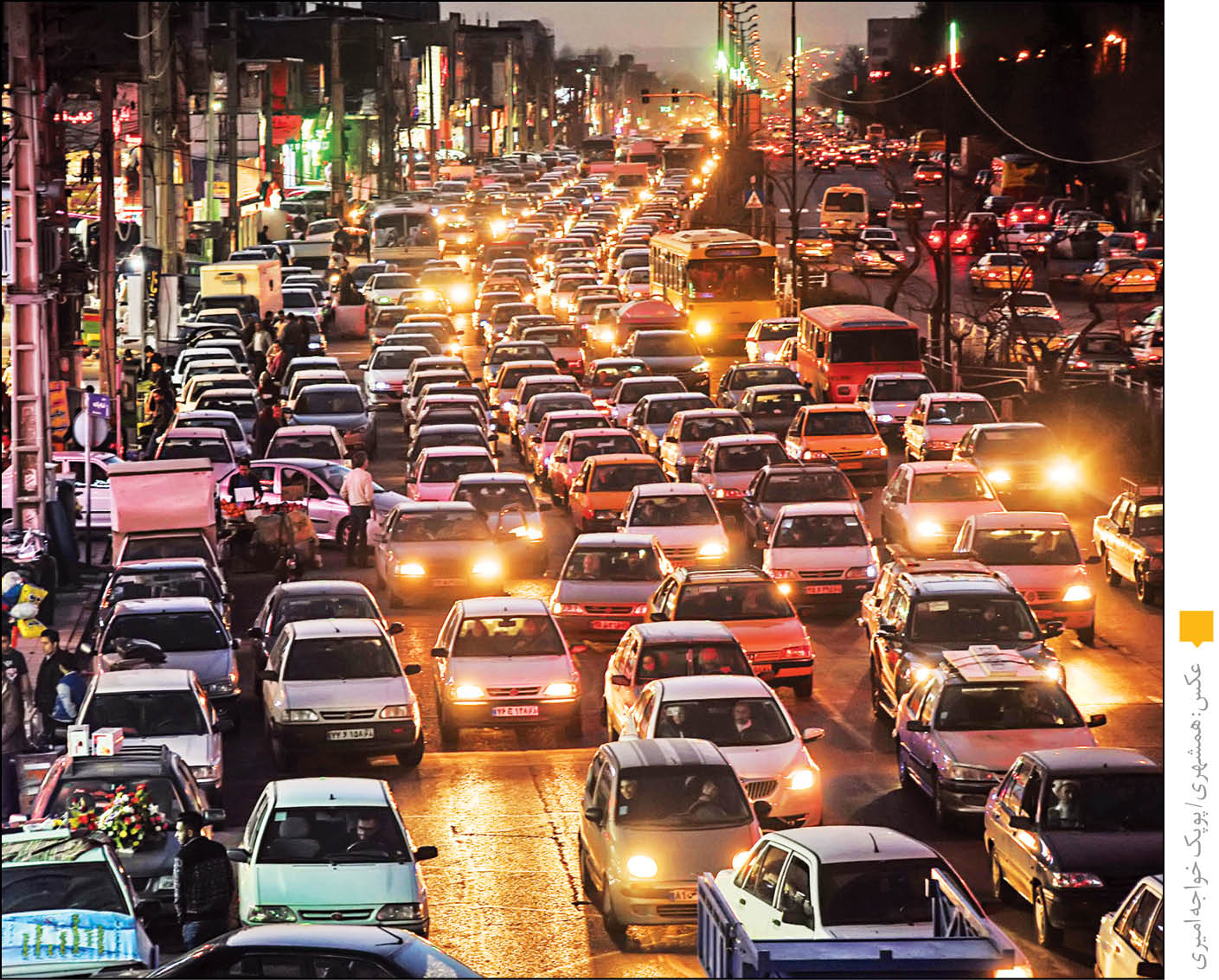 خودرو‌های تهران 8 برابر ظرفیت شهر