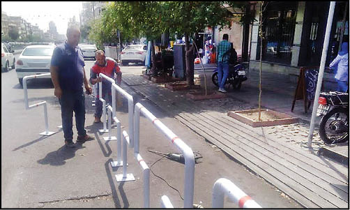 احداث مسیر ویژه موتورسواران در میدان توحید