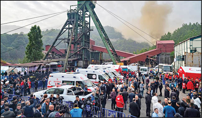 مرگ 40کارگر ترکیه‌ای در انفجار معدن