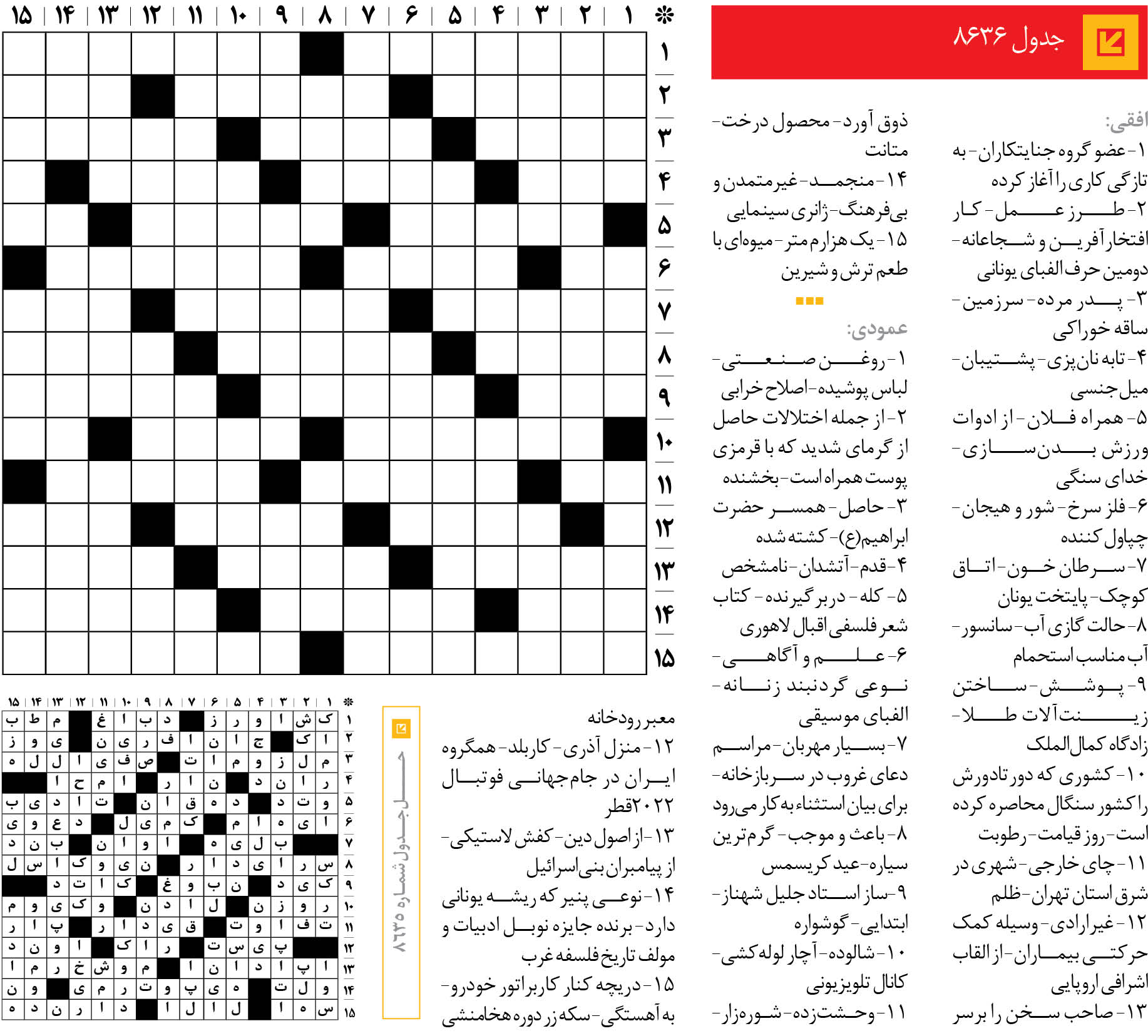 جدول 8636