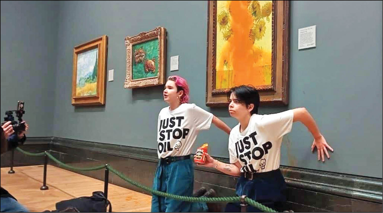 حمله محیط‌زیستی‌ها به آثار هنری موزه‌ها