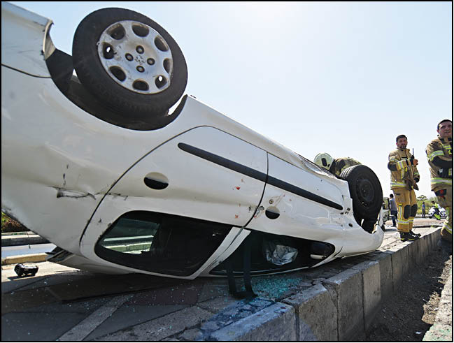 بی‌توجهی در رانندگی صدرنشین علت تصادفات تهران