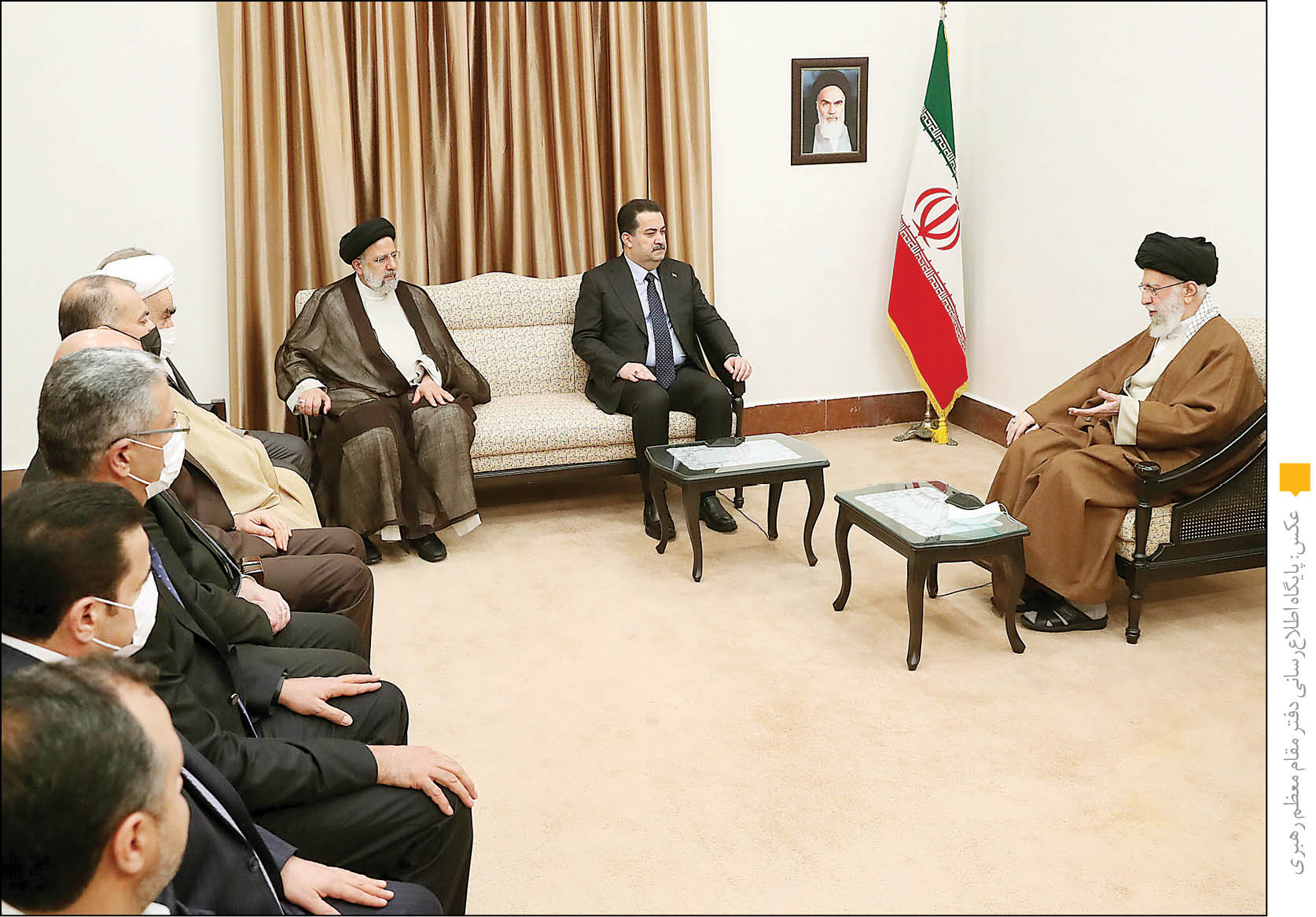 رهبرمعظم انقلاب در دیدار نخست‌وزیر عراق و هیأت همراه: