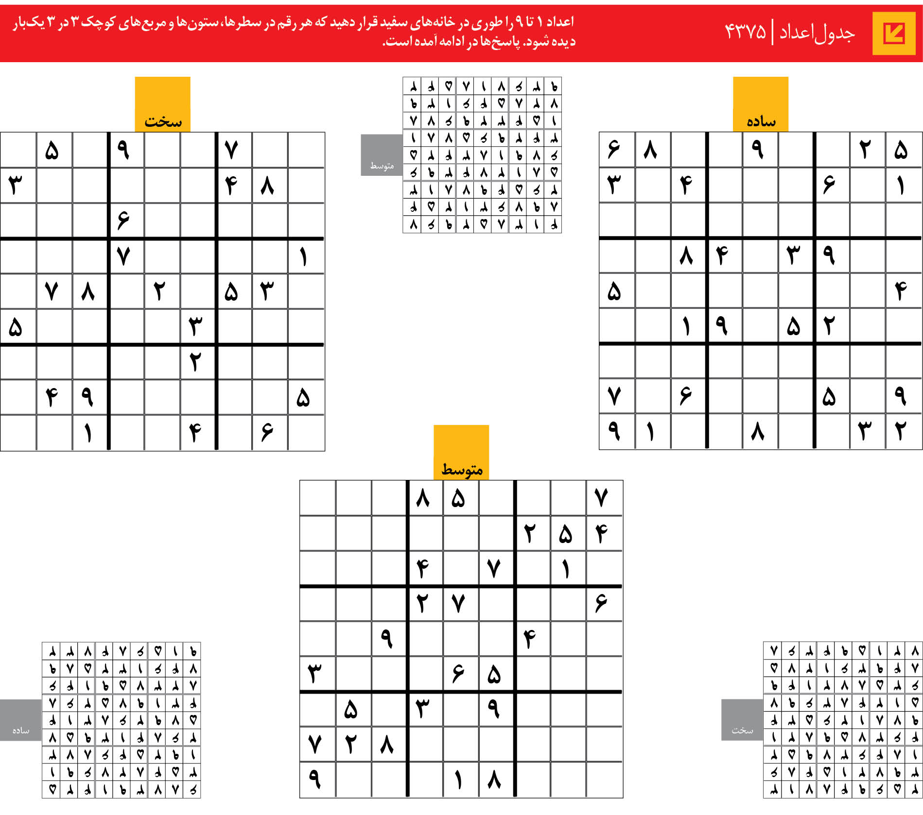 جدول‌اعداد | 4375