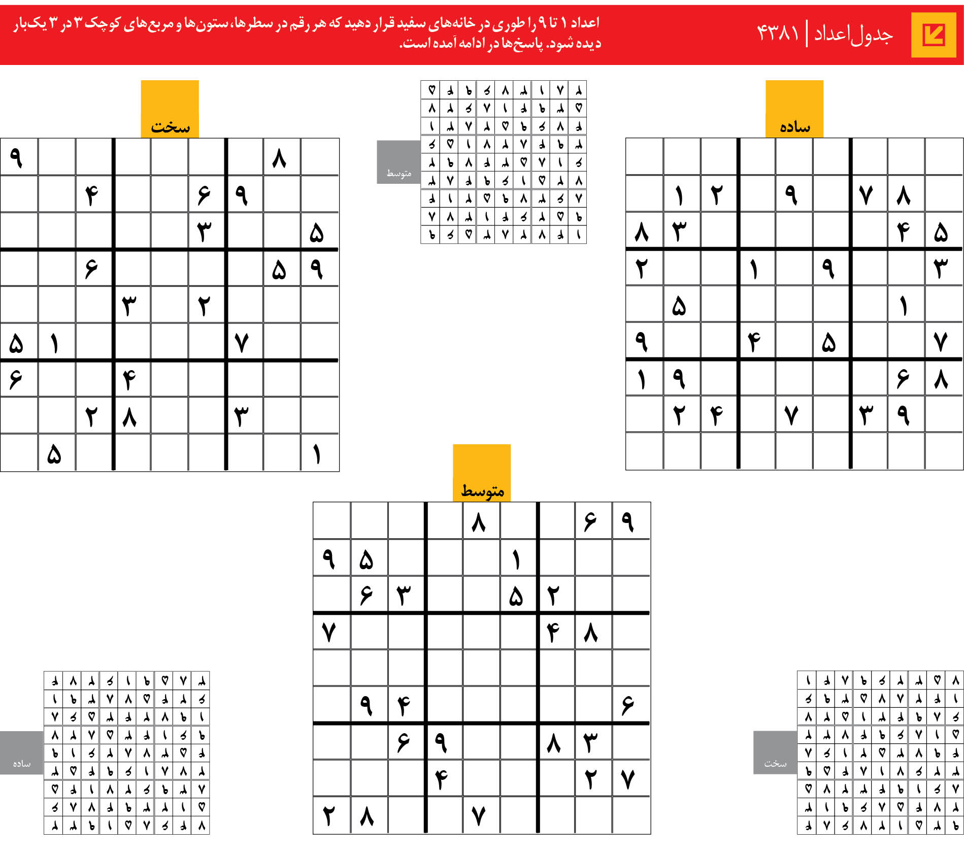 جدول‌اعداد | 4381