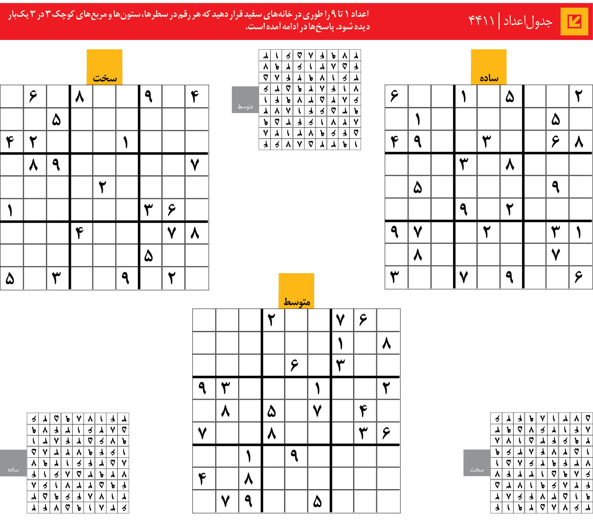 جدول‌اعداد | 4411