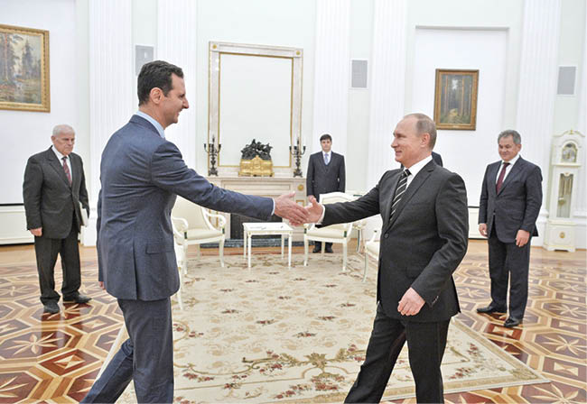پوتین میزبان بشار اسد در مسکو