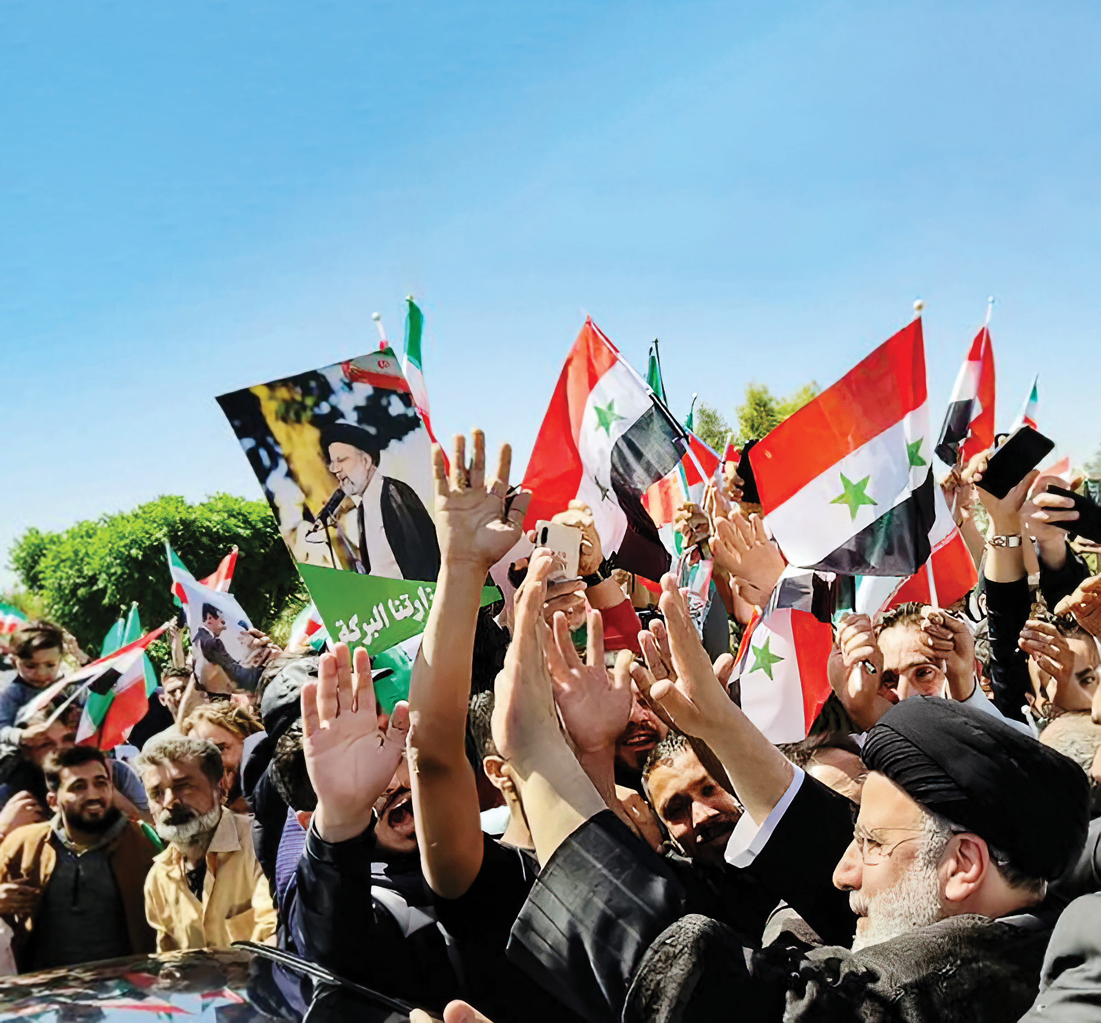 سوری‌ها استقبال‌گرمی از رئیس‌جمهور ایران داشتند