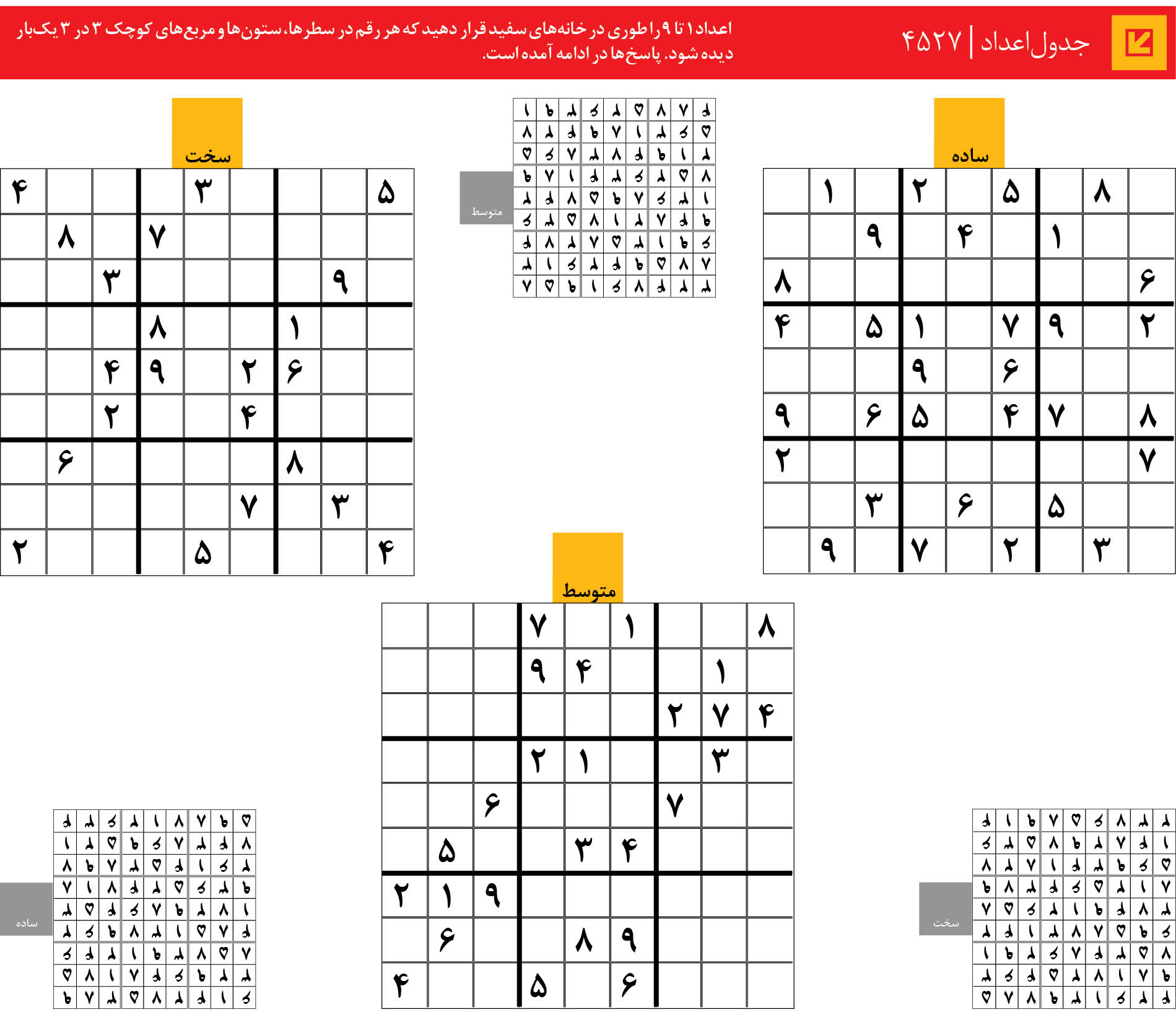 جدول‌اعداد | 4527