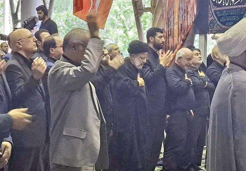 حضور رئیس‌جمهور در اجتماع عزاداران حسینی