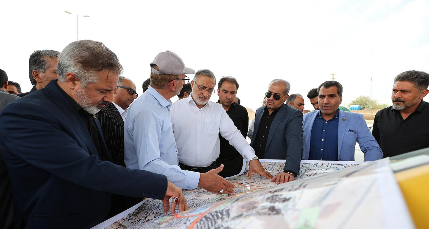 بازدید شهردار تهران از پروژه‌های بزرگراهی