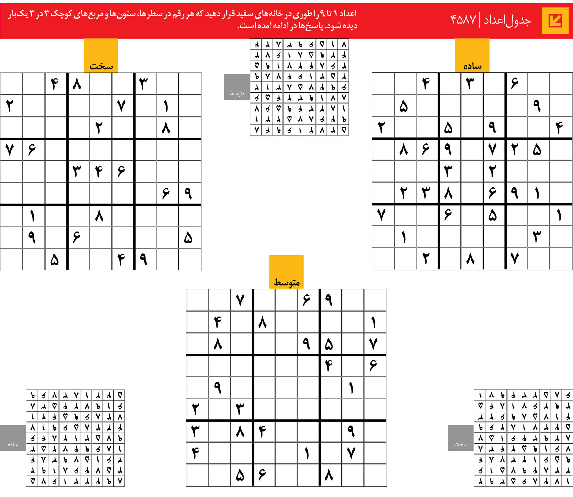 جدول‌اعداد | 4587