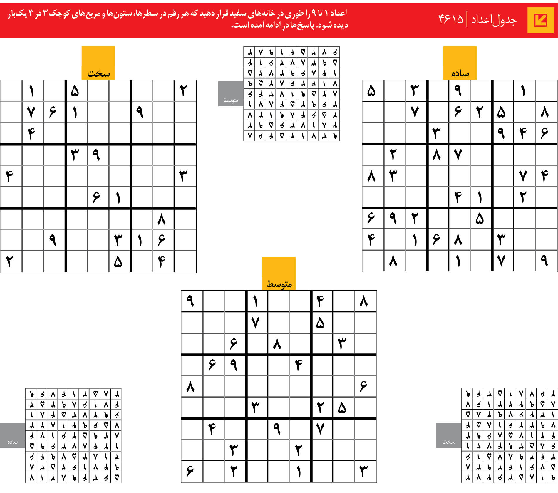 جدول‌اعداد | 4615