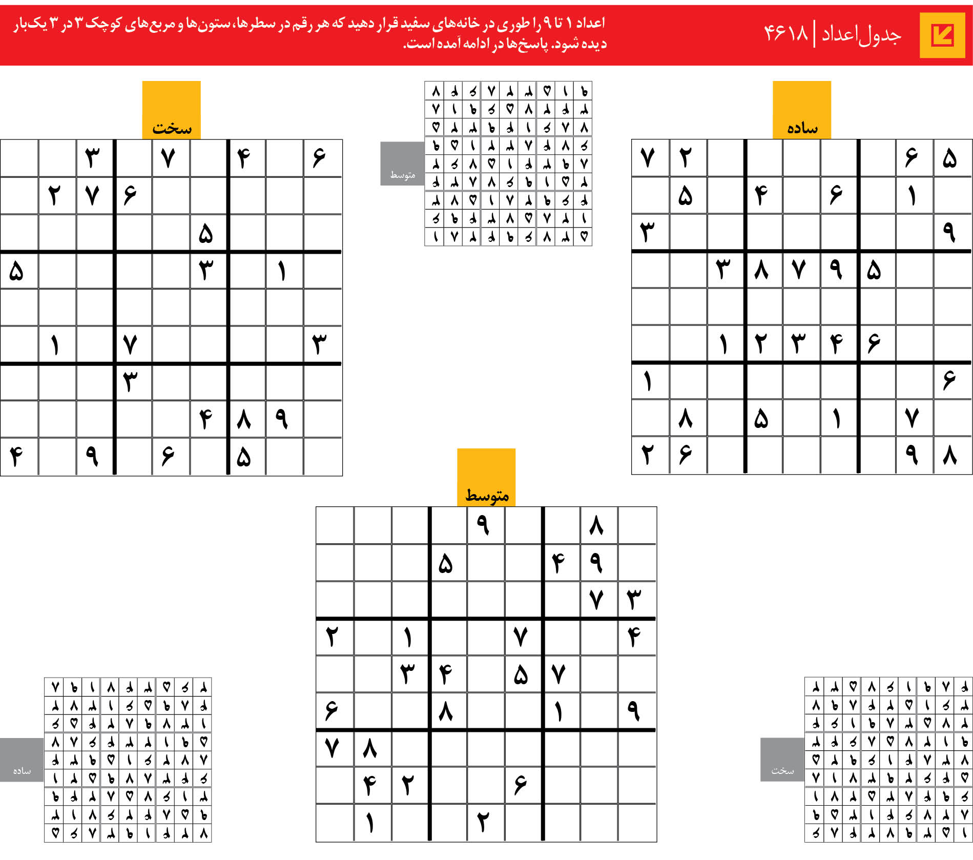 جدول‌اعداد | 4618