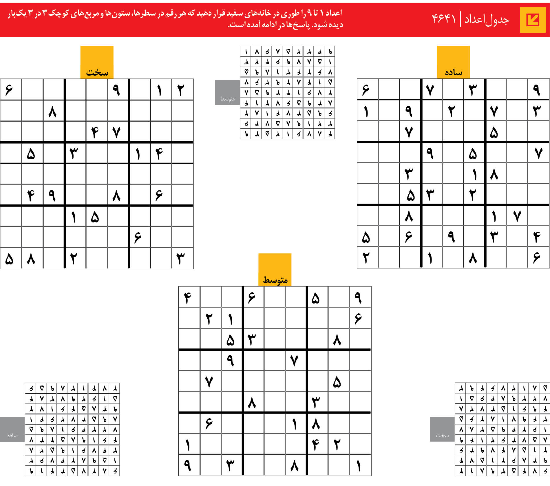 جدول‌اعداد | 4641