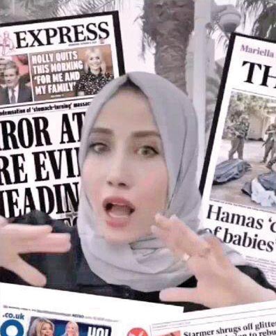 خبرنگار زن فلسطینی روشنگری کرد