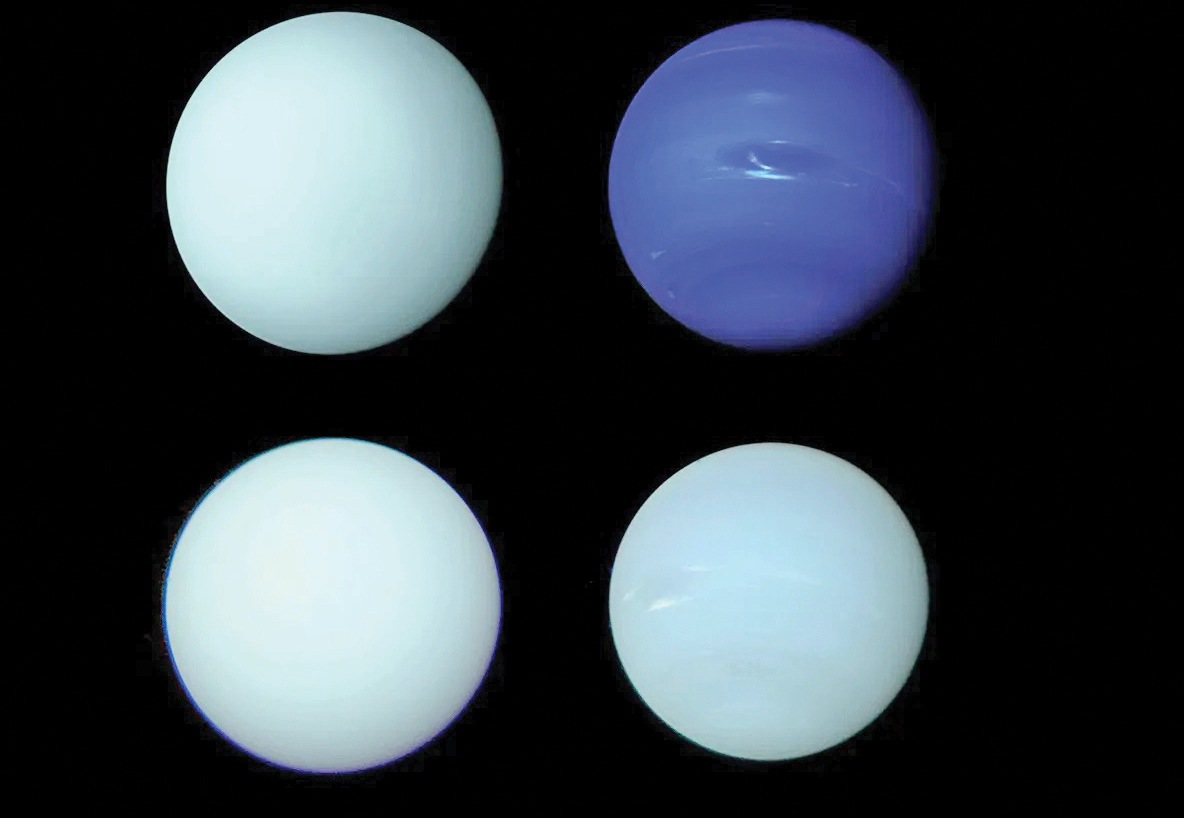 برای نخستین‌بار، رنگ اصلی نپتون و اورانوس مشخص شد