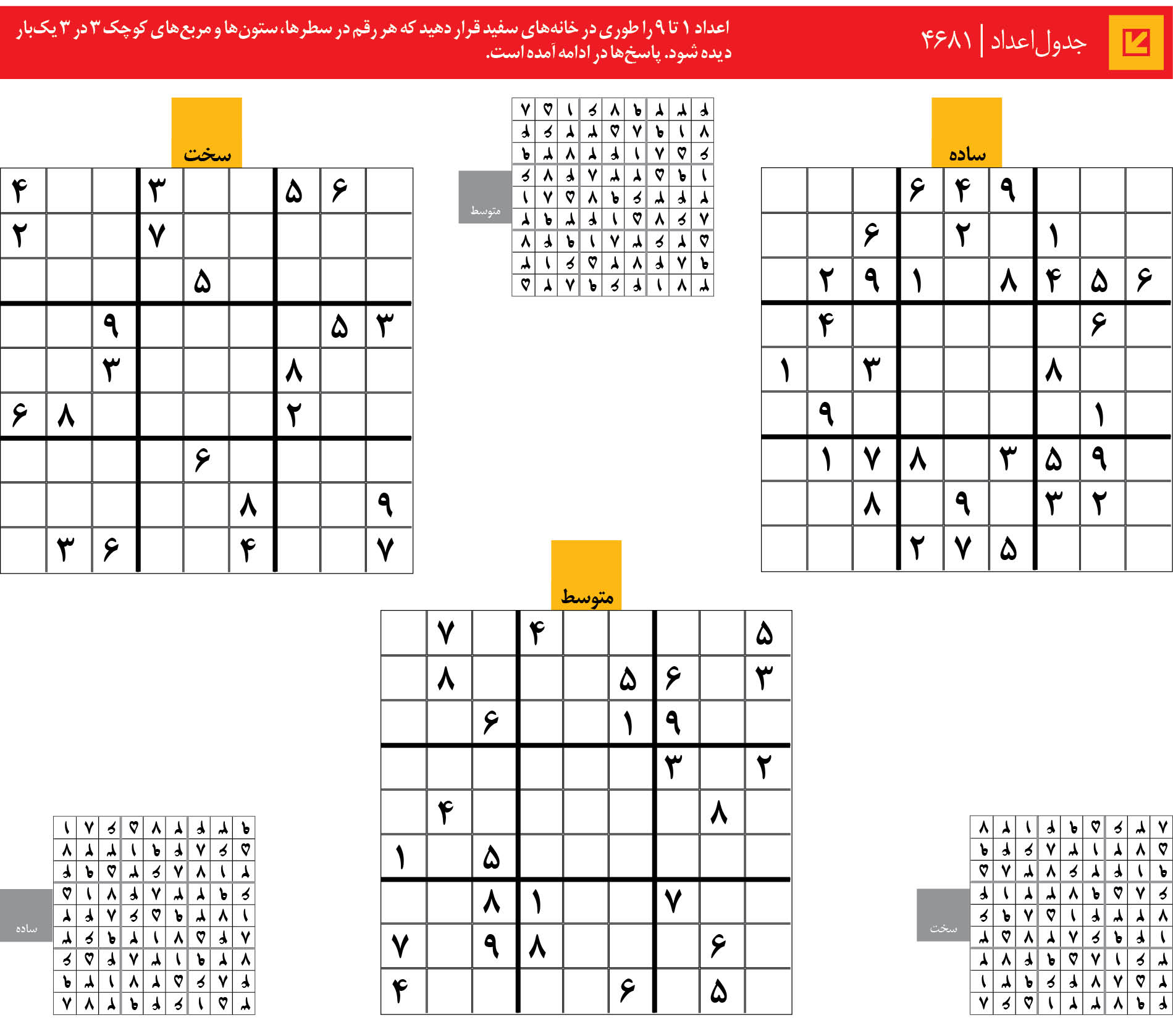 جدول‌اعداد | 4681