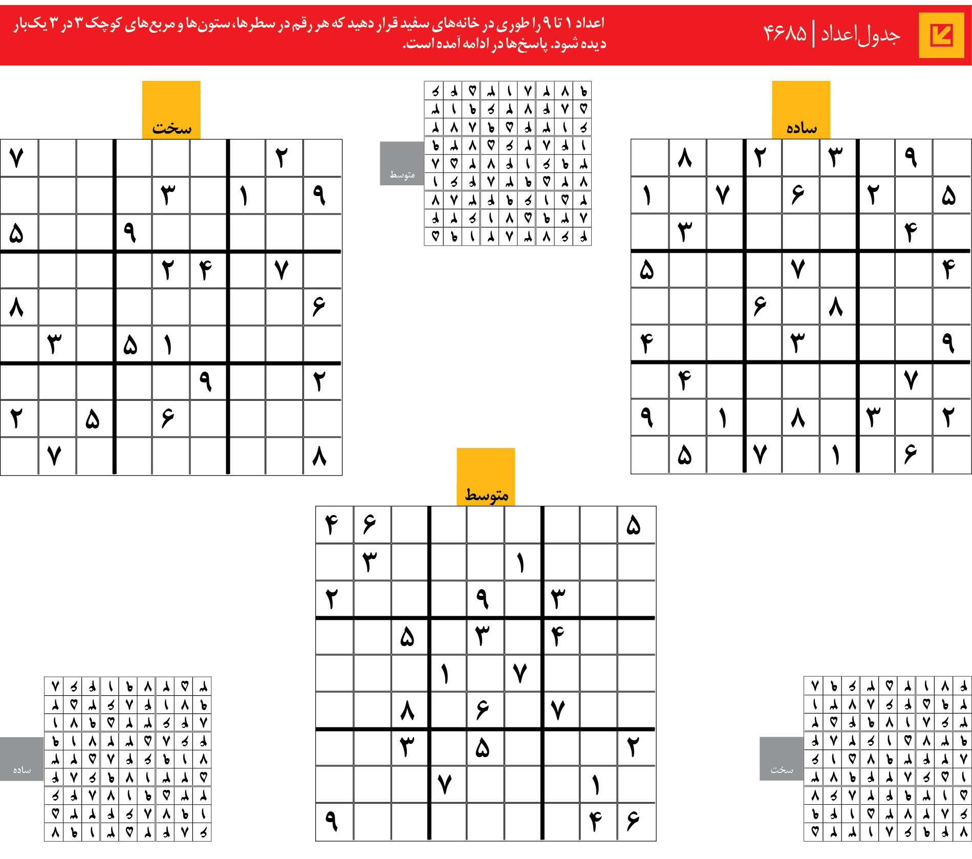 جدول‌اعداد | 4685