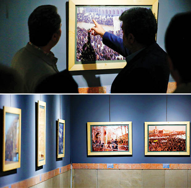 نمایشگاه عکس و اسناد انقلاب در حرم امام‌رضاع