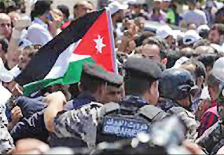 حملة اعتقالات بالأردن ضد متظاهرين مؤيدين لفلسطين