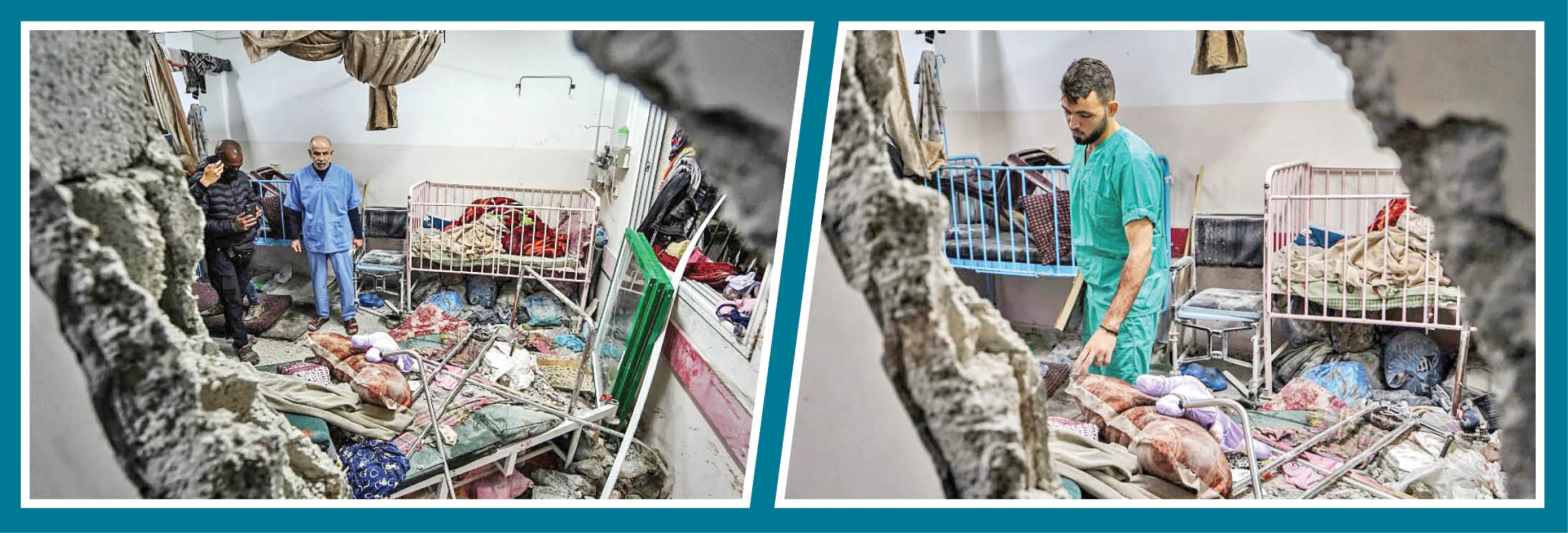شهید و زخمی شدن بیماران در حمله وحشیانه صهیونیست‌ها به بیمارستان «ناصر»