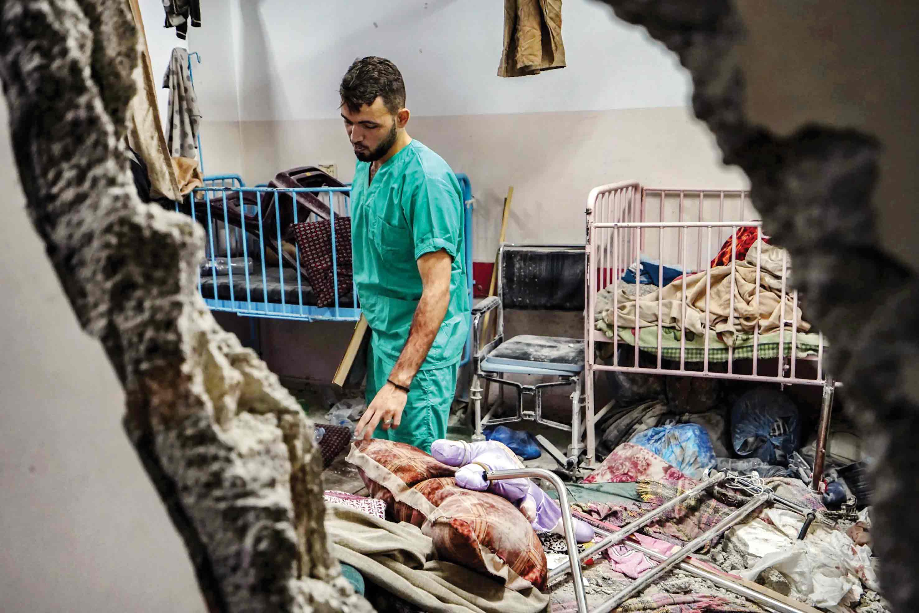 مبادرة اجرامية ضد انسانية في مستشفي بغزة