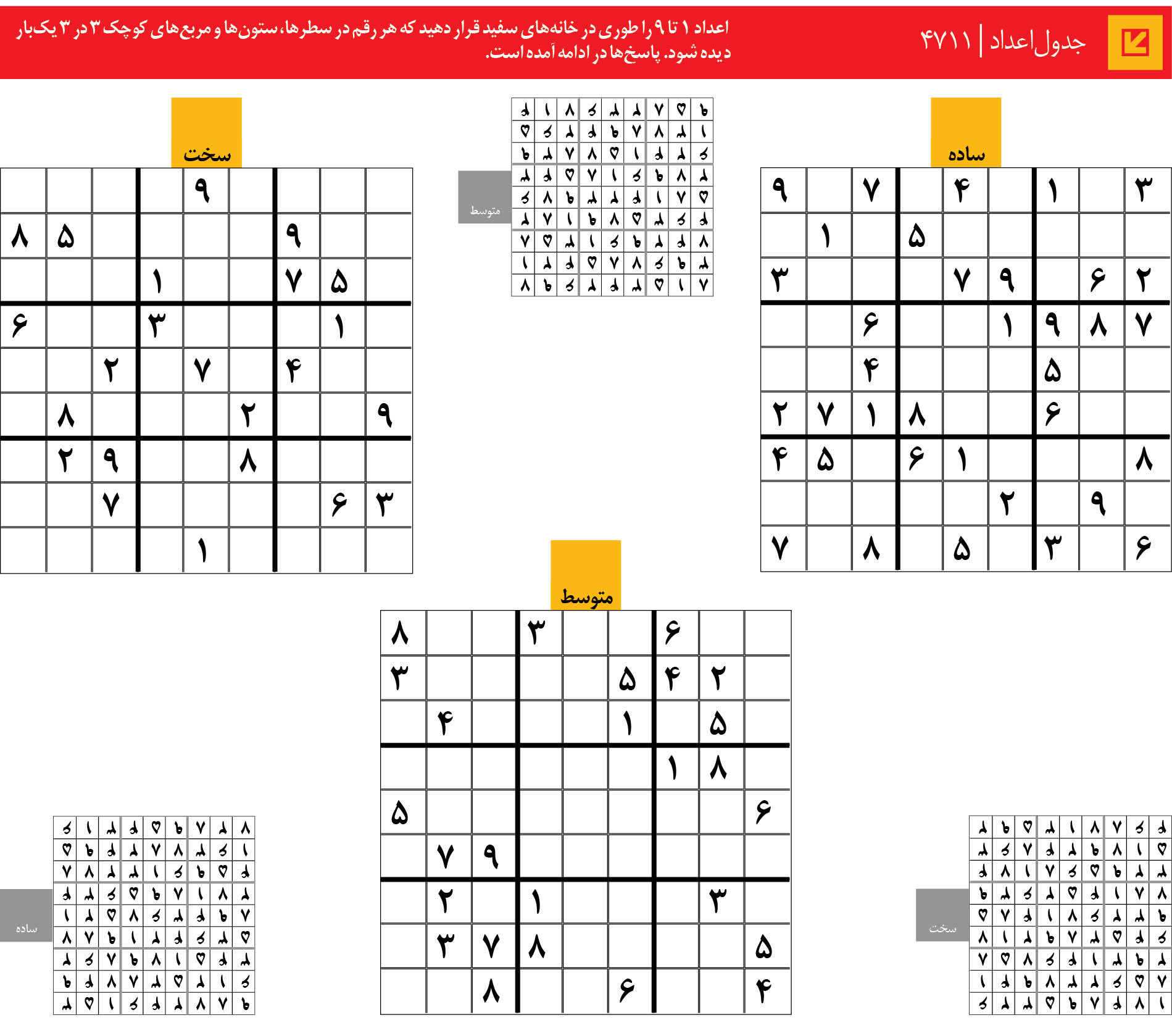 جدول‌اعداد | 4711