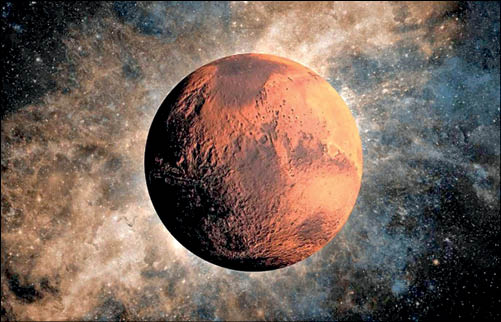 پرتاب سنگ به سمت مریخ