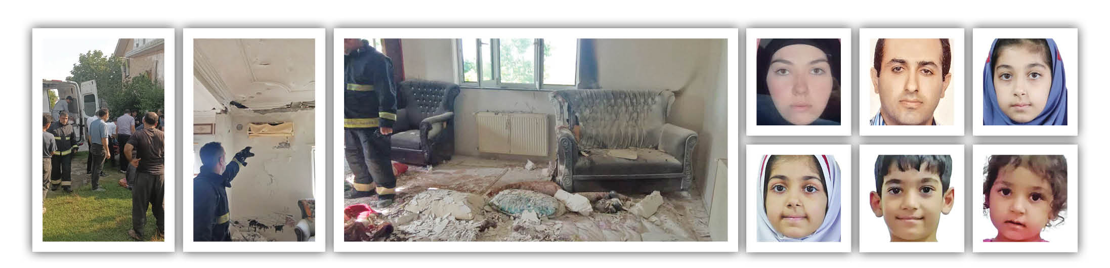انفجار گاز در خانه ویلایی در بابلسر 6عضو خانواده را به کام مرگ برد