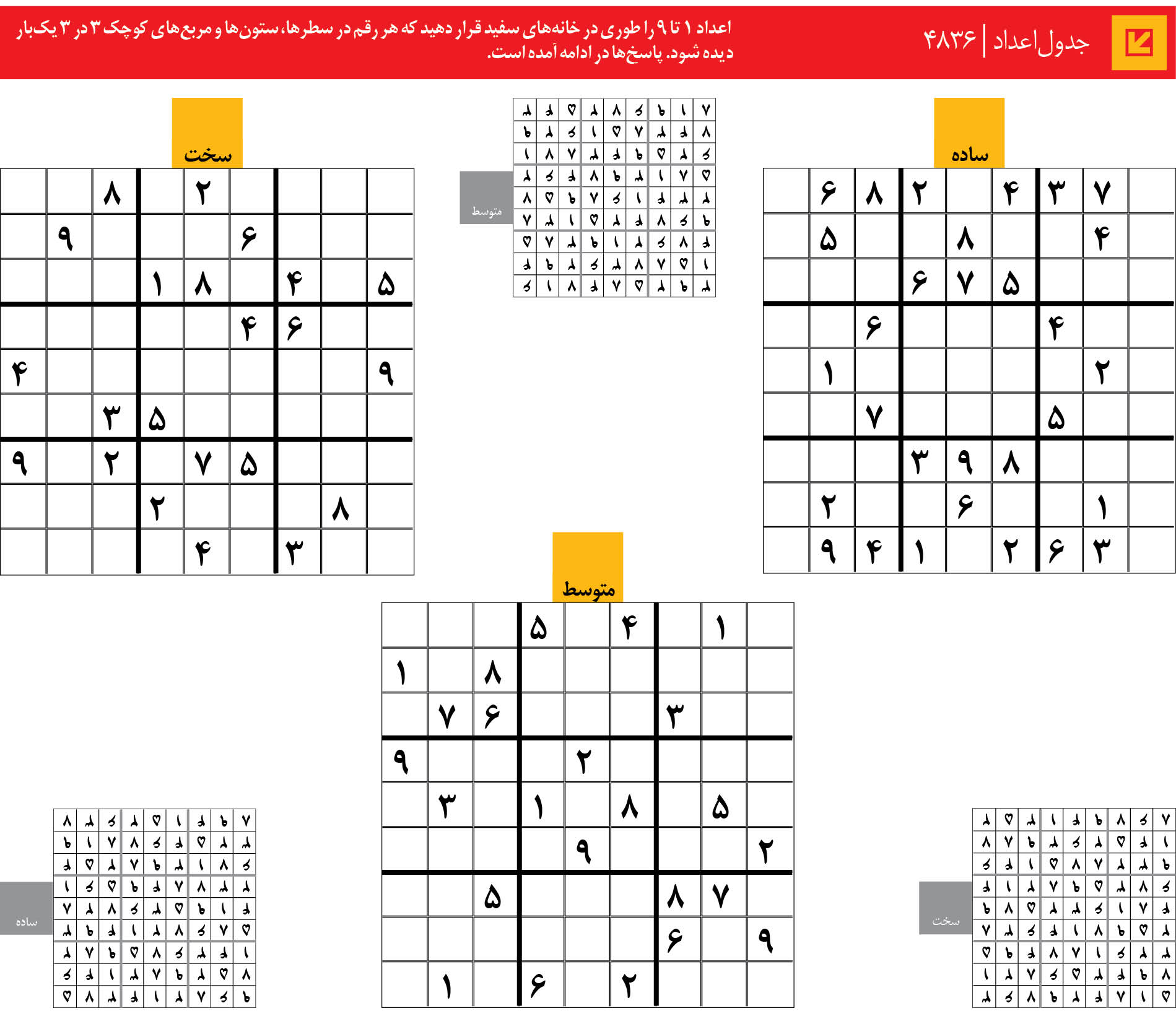 جدول‌اعداد | 4836