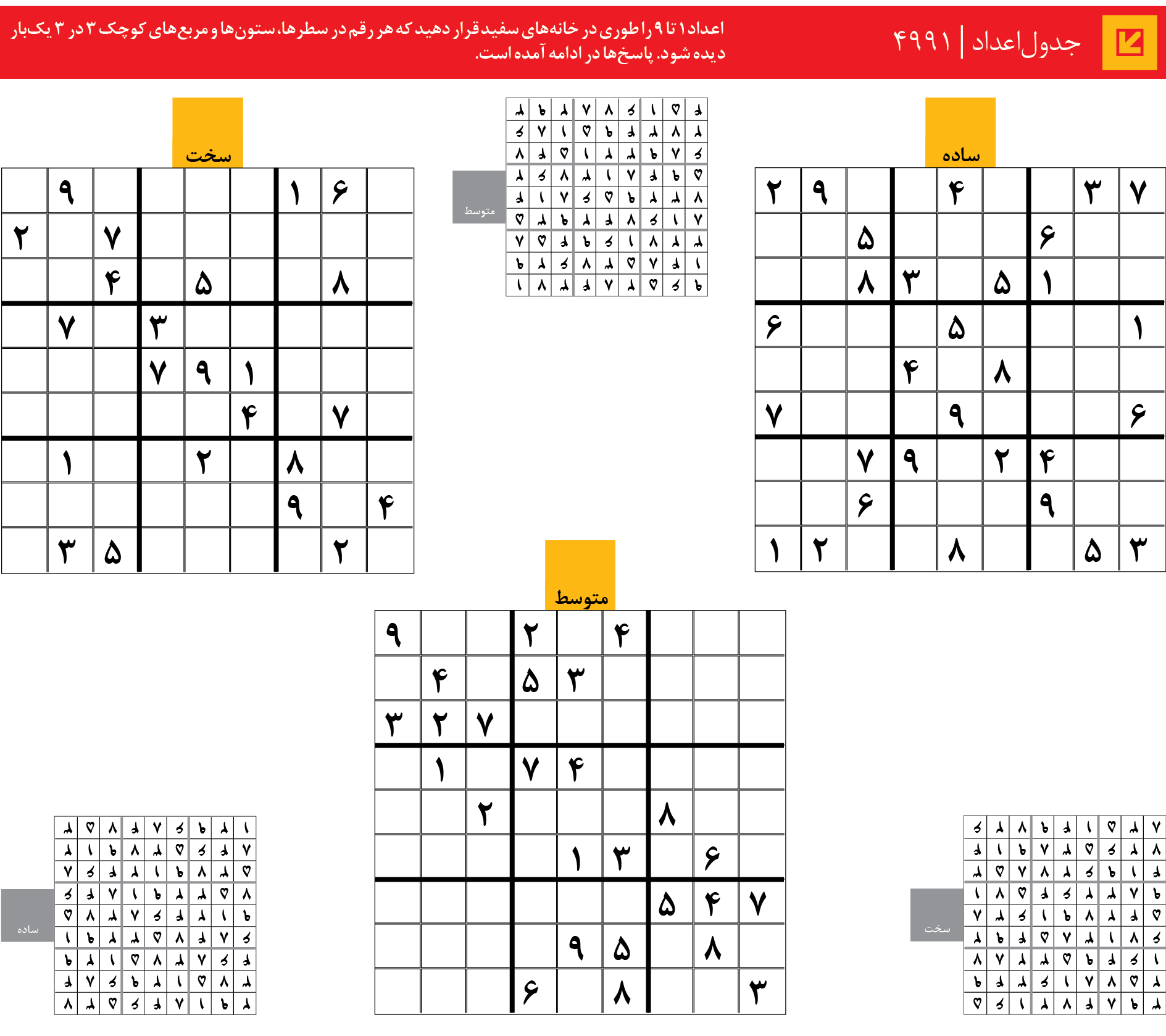 جدول‌اعداد | 4991