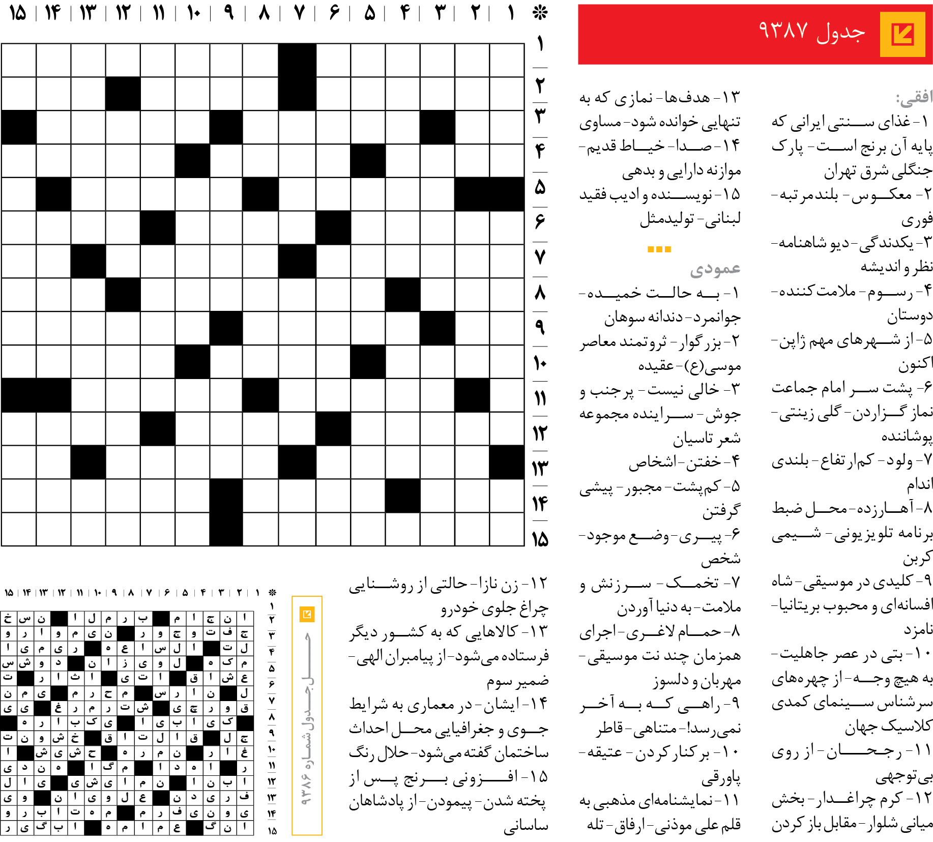 جد‌‌ول 9387