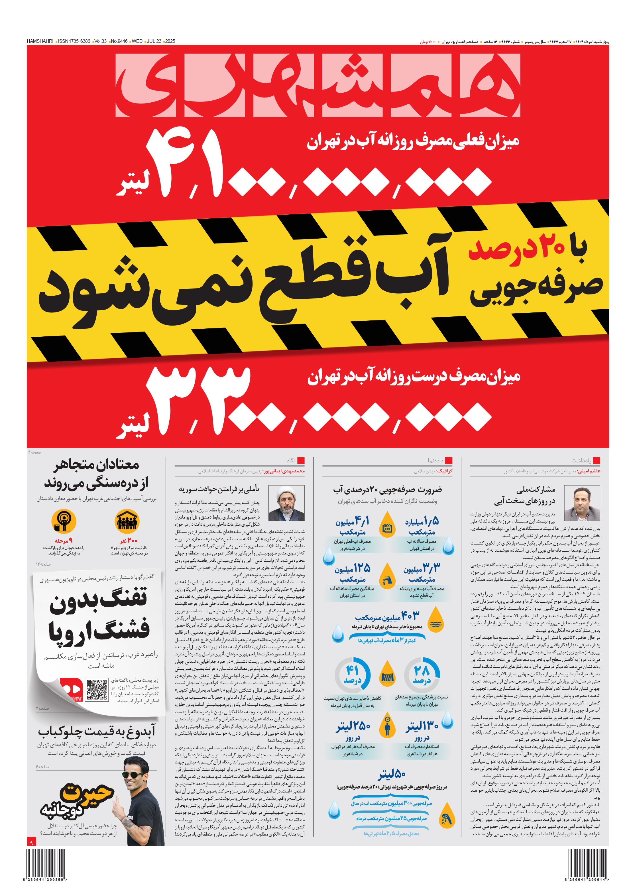 چهارشنبه 1 مرداد 1404