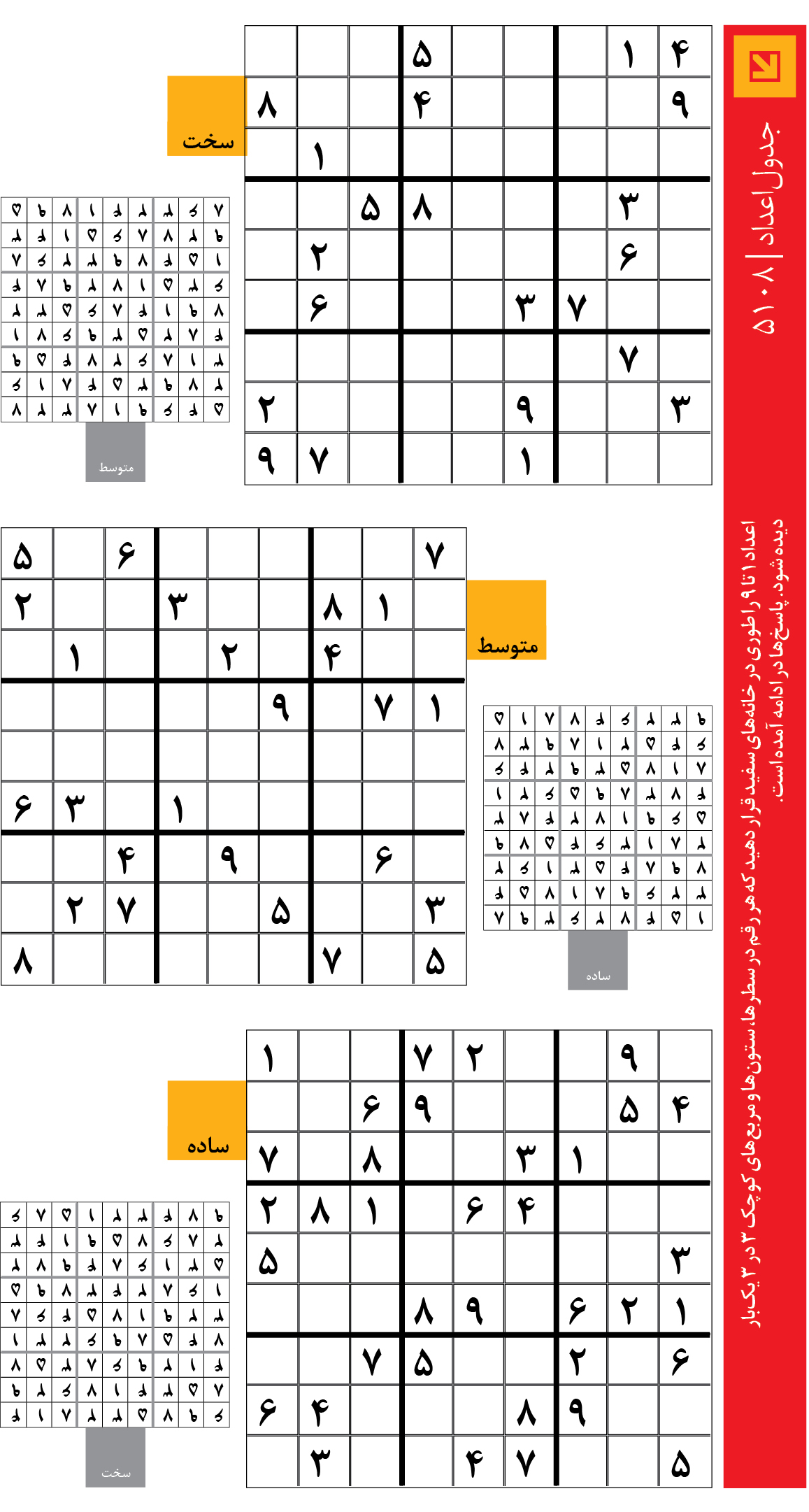 جدول‌اعداد | 5108