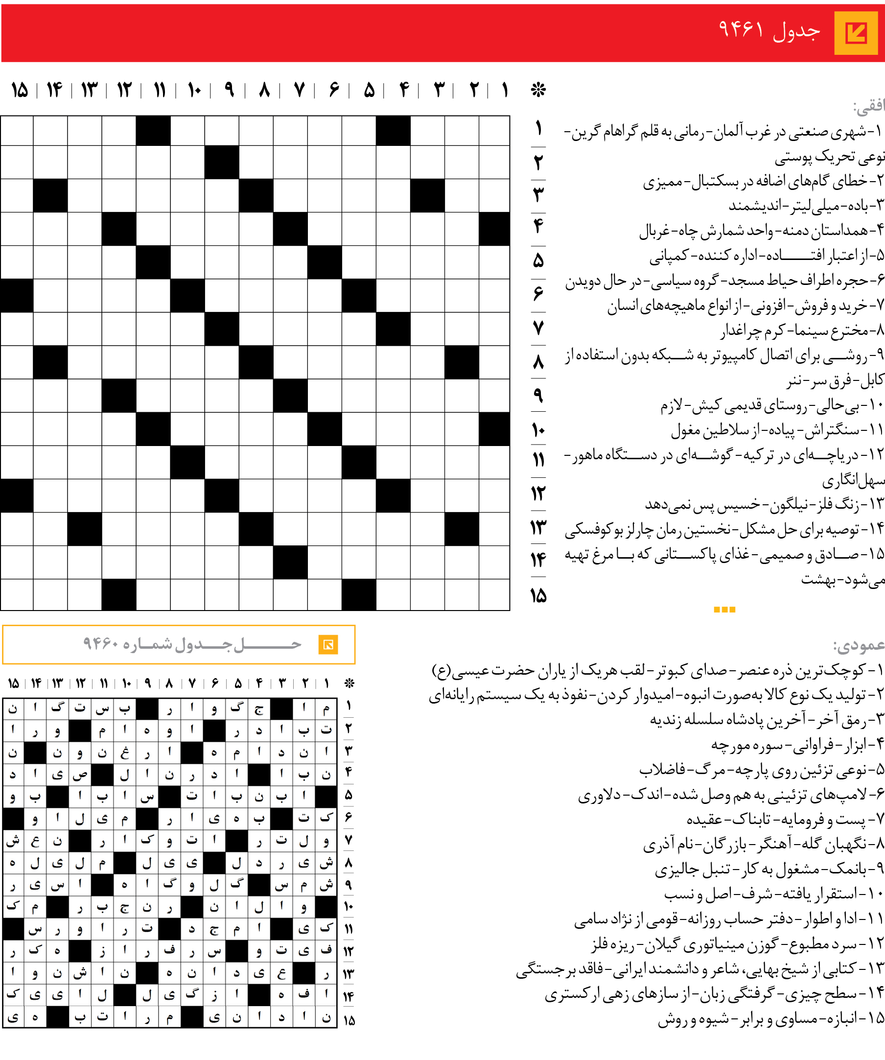 جد‌‌ول 9461