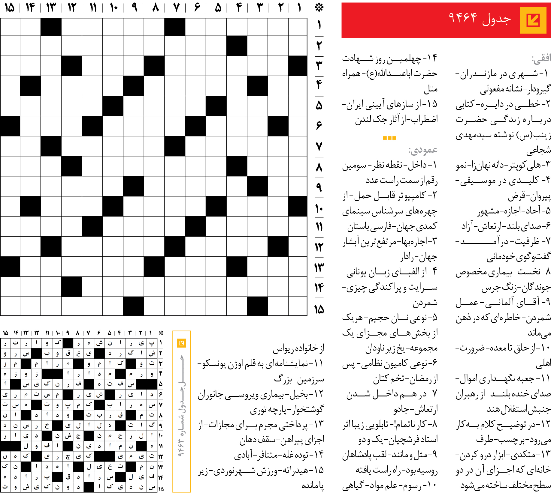 جد‌‌ول 9464