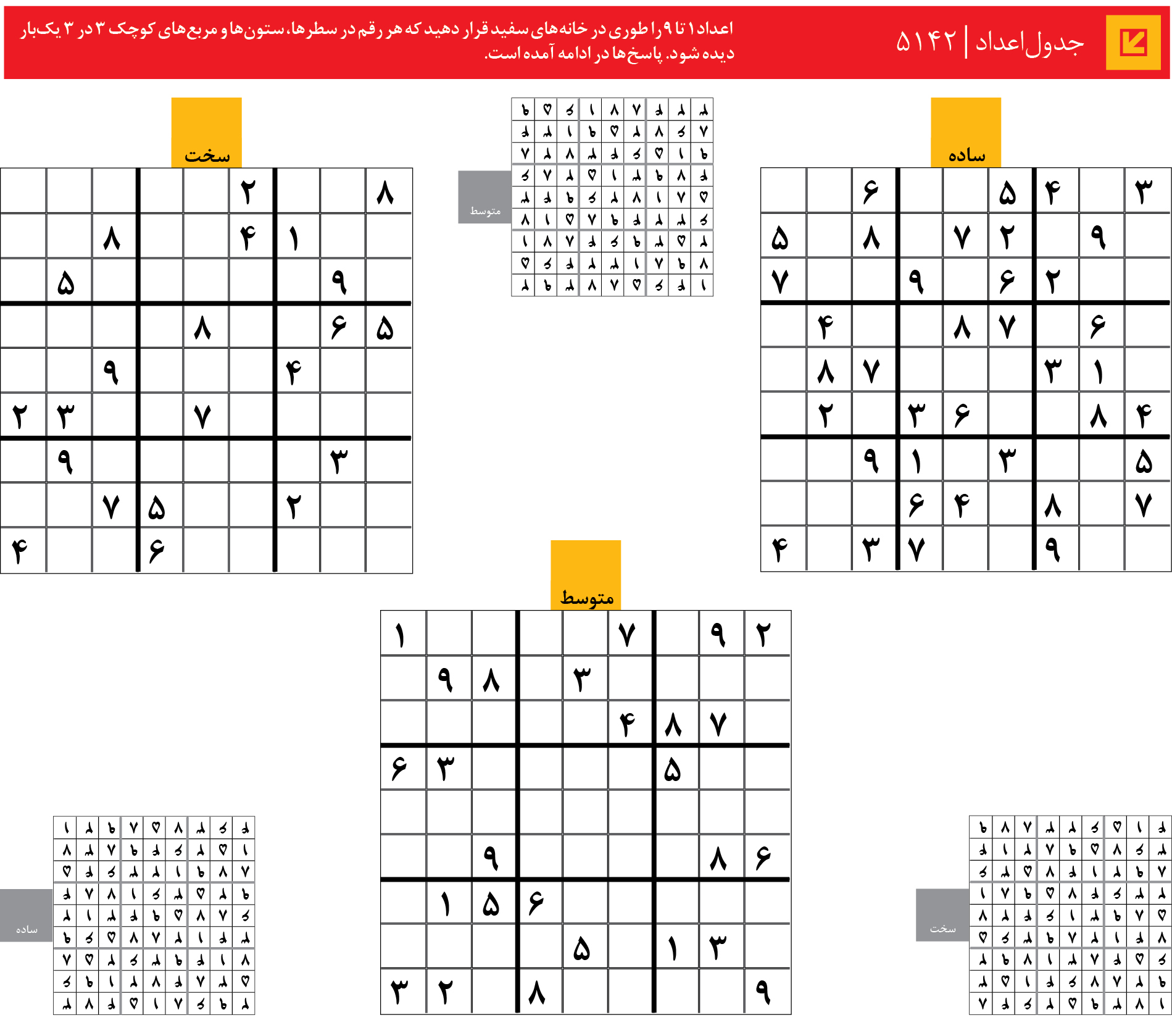 جدول‌اعداد | 5142